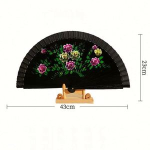 23cm Eco-Friendly Bamboo Folding Fan with Rattan Lining <b>Spray</b> Painted Sports Theme Printed Both Sides Made Hunan Spain Souvenir - Product Image 5
