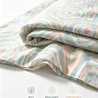 Prix usine 100% polyester tissu brossé motif personnalisé conception tissu imprimé dispersé pour la literie