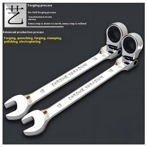 Dual-sử dụng phổ Metric điều chỉnh đầu Ratchet cờ lê công cụ nhanh chóng & lao động tiết kiệm với OEM tùy chỉnh hỗ trợ - Product Image 4