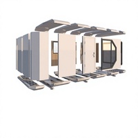 RoofJet Casa Móvil Prefabricada Modular de Acero Ecológica de Lujo, Cápsula Pequeña con Equipamiento Completo, Kit de Casa de Madera con Entrada