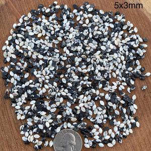 Cabujón de Búfalo Blanco de 5x3 mm, Gema Suelta Marquise, Calibrado Perfecto, Estilo Suroeste - Product Image 1
