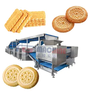 Completo automático biscoito produção linha cookie duas cores cookie fabricante