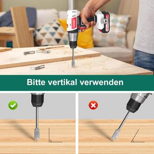 Hychika 18 מסך מסך אלחוטי, מקדחה אלחוטי עם סוללה 2.0 אה, פטיש מקדחה מקס. 45 ננומטר, 2 מהירויות, 21 + 3 מומנט - Product Image 4