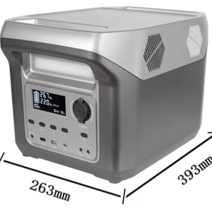 Portable 600W Black Solar Power Station with LED Lighting Emergency Backup System for Home for <b>Camping</b> and Outdoor Use - Product Image 1