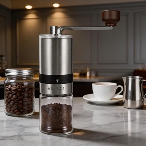 Moulin à café <span class=keywords><strong>manuel</strong></span> primé avec meule en céramique pour la maison et le café - Red Dot & IF Design - Product Image 1