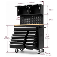Solution d'organisation d'atelier professionnelle, coffre à outils de 40 pouces, armoire à outils mobile robuste, 7 tiroirs, serrure à clé, OEM