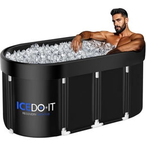 Baignoire ovale gonflable en PVC pour bain de glace, 116*85*60 CM, pour la récupération des athlètes, la maison, la salle de sport et l'utilisation intérieure/extérieure - Product Image 1