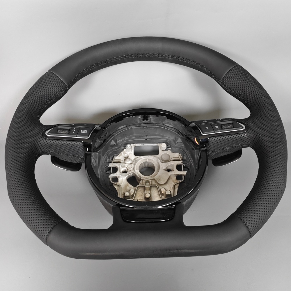 Upgrade Flat Bottom Leather Steering Wheel (Audi Fitment), photo 4