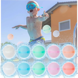Gran oferta 2022, bolas de bomba de agua de lucha de silicona coloridas de verano a la venta y Bola de agua, <span class=keywords><strong>Paintball</strong></span> para niños, Bola de agua reutilizable - Product Image 3