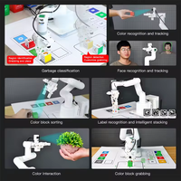 HT Yahboom 7 Axis Robotic Arm AI Vision ROS Robot Kompatibel Dengan Jetson Nano Orin NX Pemrograman Sumber Terbuka