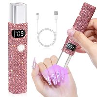 Lampe UV LED Mini 3W de Haute Qualité Personnalisée H1, Lampe à Ongles Professionnelle pour Salon de Manucure, Alimentation par Batterie Rechargeable, Mini Lampe à Ongles en Gel