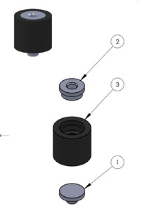 Nhà máy cung cấp ô tô cao su giảm xóc với 8-32unc-2b chủ đề EPDM cao su gắn kết mang Máy ly tâm cho xe - Product Image 4