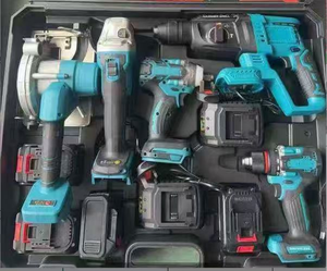 Grensoverschrijdende Draagbare Lithiumbatterij 5-delige Multifunctionele Borstelloze High-Power Gereedschapsset Aanpasbare Oem Multi-Combinatie - Product Image 2