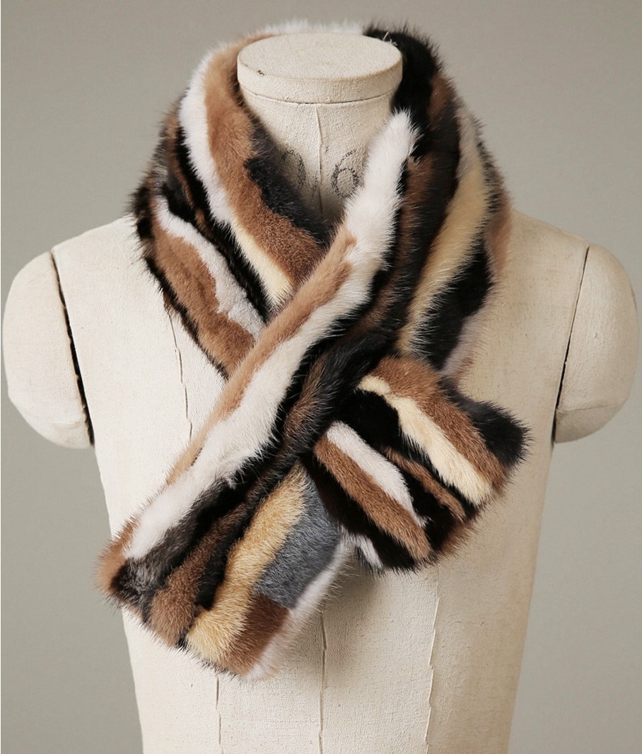 【SELECT】Mink Fur Muffler ミンク マフラー ストール Winter Mink Fur Mufflers - Elegant & Warm Neckwear