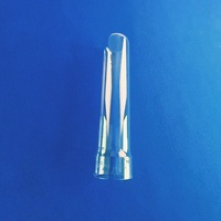 Tube en verre de quartz brut, tube transparent en silice fondue, longueur personnalisée pour atelier de soufflage du verre