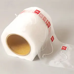 Rotolo di carta da filtro per bustine di tè in fibra di mais biodegradabile ecologico da 6000 sacchetti/rotolo
