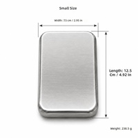 Bac à glaçons réutilisable en acier inoxydable 304, durable, pour randonnée, camping, pique-nique, plaque de refroidissement pour congélateur, blocs de glace