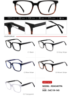 Monture de lunettes optiques en acétate pur, fabrication artisanale, design classique, haute qualité, production d'usine chinoise, légère, pour adultes, avec diamants.