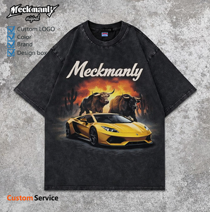 High quality personalized customized men's T-shirts with trendy European and American styles, customized <b>logos</b> for high streets - Product Image 5
