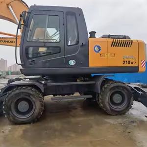 Precio razonable Usado Hyundai 210W-7 Excavadora de ruedas Original 21 Ton Durable alta calidad 210w-7 Excavadora a la venta - Product Image 1