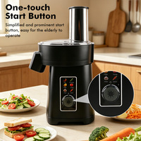Multifunctionele 5-in-1 elektrische salademaker, groentesnijder, -hakker, -slicer en -processor voor huishoudelijk gebruik