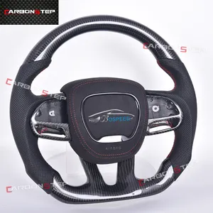 Sport Car Carbon Steering Wheel Fit For Dodge Charger Challenger SRT Carbon Fiber Steering Wheel