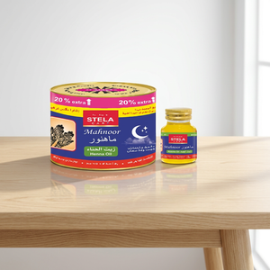 Stella Care Huile de Henné Mahnoor de Qualité Thérapeutique, Huile Essentielle Naturelle pour l'Amélioration des Teintes Mehndi Plus Intenses et Riches - Product Image 4