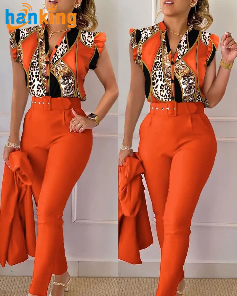 Leopard Print-Orange