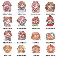 Offre Spéciale dessin animé auto-adhésif broderie jolie fille princesse patchs autocollants pour vêtement chapeau sac