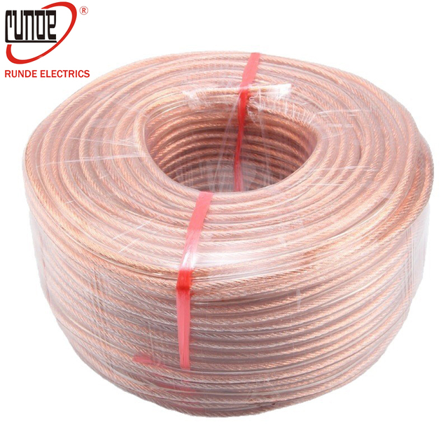 High Voltage Grounding Cable Flexible Copper Wire 2.5-35² 100m Copper Braided Grounding Cable Wire with Transparent Jacket