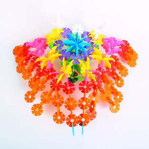 Bền Đẹp Thiết Kế Giáo Dục Đồ Chơi <span class=keywords><strong>3D</strong></span> Ma Thuật Sáng Tạo Xây Dựng Khối Hoa Bó Hoa Xây Dựng Khối Đồ Chơi - Product Image 2