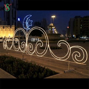 Luz LED con motivo de cuerda de Ramadán para decoración de calle, decoración de luna y estrella - Product Image 6