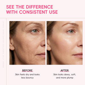 Crème gelée au collagène <span class=keywords><strong>Sakura</strong></span> Laikou pour le visage, nourrissante, lissante, raffermissante, hydratante, illuminatrice, repulpante, avec de la niacinamide - Product Image 3