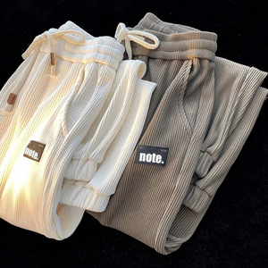 Pantalones de Hombre de Alta Calidad, Talla Grande, Personalizados, de Pana, Casuales, de Cintura Media, Transpirables, con Cierre de Cordón, para Invierno - Product Image 2