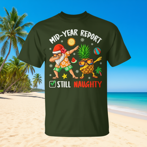 T-shirt Père Noël faisant le dab, reportage mi-année, toujours aussi coquin, Noël en juillet - Product Image 3