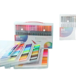 Stylos pinceaux professionnels à double pointe 72 couleurs - Ensemble de marqueurs aquarelles à pointe fine et pinceau pour artistes, débutants et adultes, livres de coloriage - Product Image 2