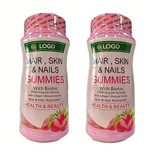 กัมมี่บำรุงผม ผิว เล็บ ยี่ห้อส่วนตัว ลดราคาพิเศษ ไบโอติน 2500 ไมโครกรัม คอลลาเจน 100 มิลลิกรัม บำรุงผมยาวสวย - Product Image 1