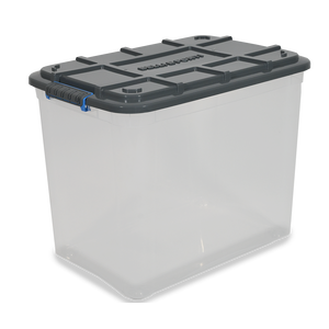 Boîte de rangement en plastique de style industriel Solid Cargo 67 L avec une capacité de charge de 120 lb pour une utilisation en garage, fabriquée en Italie - Product Image 1
