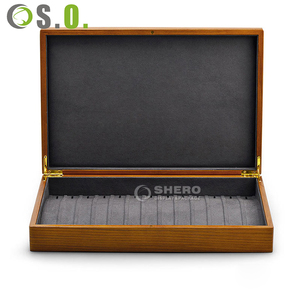 Boîte de rangement portable de luxe en bois massif pour bracelets et bijoux, petit coffret cadeau en bois - Product Image 6