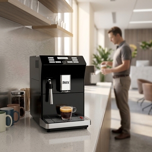 เครื่องชงกาแฟเอสเพรสโซ่อัตโนมัติ Family Smart สำหรับกาแฟดำ พร้อมก้านทำฟองนมในตัว - Product Image 1