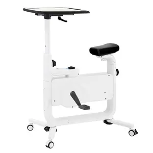 Indoor Elliptical Machine Trainer Übung Spinning Bike mit eingebautem Display Monitor und Schreibtisch für Home Gym Workout
