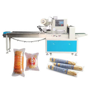 Máquina envolvedora horizontal de flujo de candybiscuit/máquina de llenado de mascarillas faciales línea de embalaje automático de mascarillas - Product Image 3