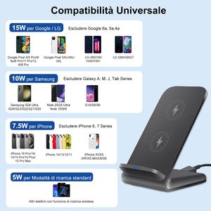 <span class=keywords><strong>Chargeur</strong></span> sans fil Qi 15W pour <span class=keywords><strong>Samsung</strong></span> Galaxy S25 Ultra, <span class=keywords><strong>support</strong></span> de charge rapide pour téléphone, base de charge de batterie - Product Image 6