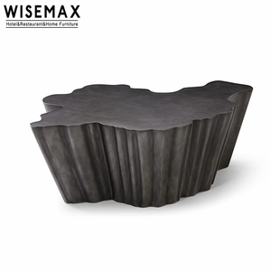 WISEMAX FURNITURE Nordic Simple Metal <strong>Coffee</strong> <strong>Table</strong> Light Luxury Polygonal <strong>Yellow</strong> Antique Copper Tea <strong>Table</strong> for Villa Apartment - Product Image 5