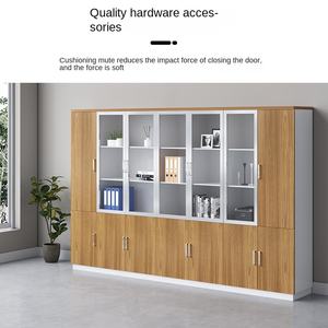 Archivador Moderno XT de Doble Puerta de Madera, Archivador de Oficina con Dos Puertas y Librería en Uno, Archivador de Pie de Origen Chino - Product Image 4