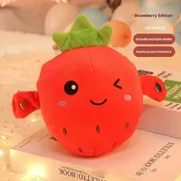 Vente chaude dessin animé pour enfants fruits détection rythme Piano poupée jouet en peluche batterie Rechargeable divertissement sportif interactif