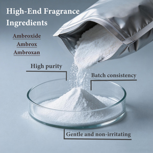 Fixateur d'ambre puissant Ambroxane Solide : Améliore la longue durée et la tenue des parfums et des eaux de Cologne, saveur tabac - Product Image 1