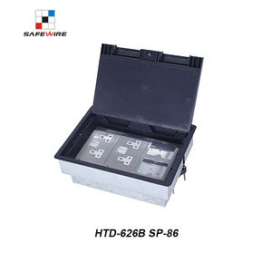 Cubierta abatible universal de piso oculto IP44 16A Toma de tierra de salida múltiple con puertos personalizados - Product Image 1
