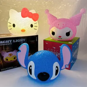 Point chaud particule Projection veilleuse mignon dessin animé Lilo & Stitch 3D poupée lampe <span class=keywords><strong>de</strong></span> lecture lampe <span class=keywords><strong>de</strong></span> bureau créative enfants cadeaux - Product Image 3