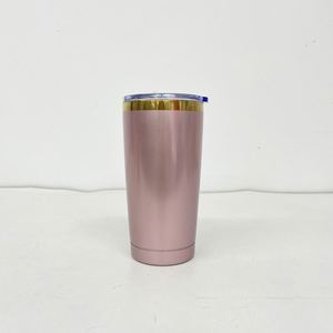Stainless Steel Mirror Shiny Tumblers Plated 20Oz 30Oz Rose Gold Vacuum Insulated Tumbler - Product Image 3